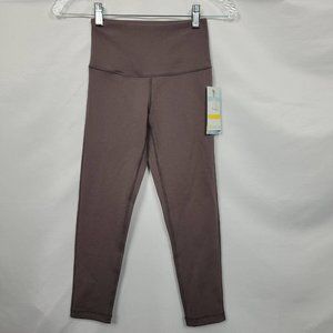 SALE 5/$25 Zella High Waisted Cropped Yoga Studio Leggings Purple Taupe Size XXS
